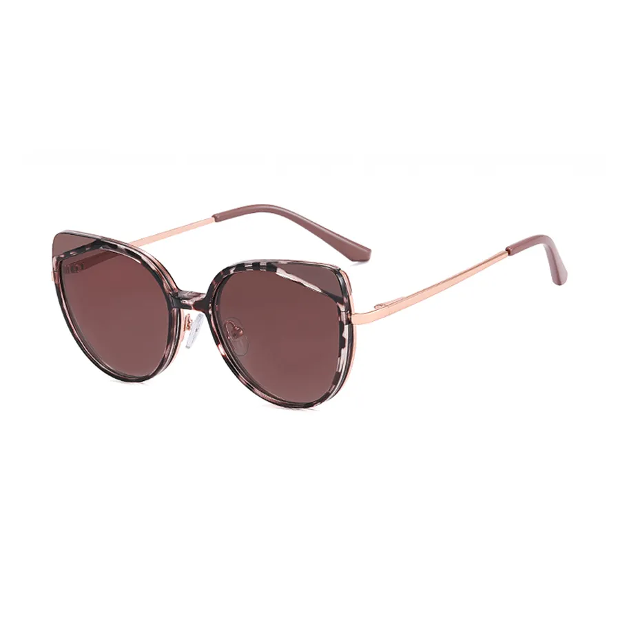 Magnetic - Cat-eye Demi/Gold Clip On Sunglasses for Women
